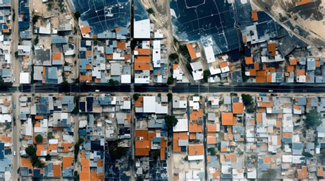 Bird S Eye Perspective Satellite Captures Rich Textures Of Rio Favelas Background, Atmosphere ...