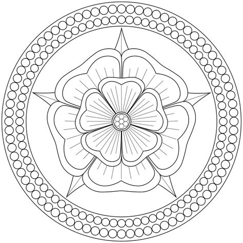 Desenhos para colorir de Mandalas de Flores - Wonder-day.com