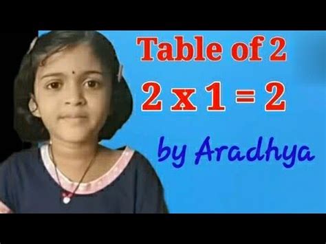 Learn Table of 2 |Multiplication Table for Children 2 | Math Table of 2 - YouTube
