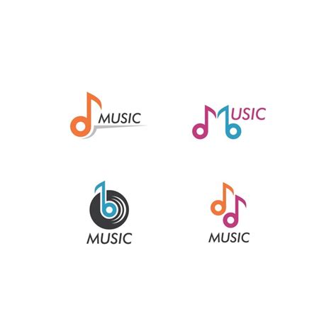 Premium Vector | Music note logo vector icon illustration