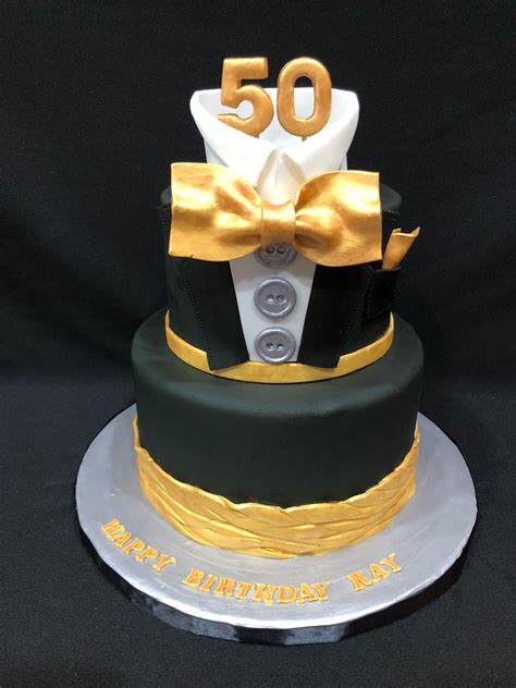 50th man’s birthday cake, tuxedo cake | 50th birthday cake images, Birthday cakes for men, 50th ...