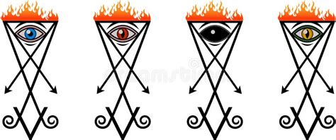 Lucifer Sign Set Stock Illustration - Image: 60021687