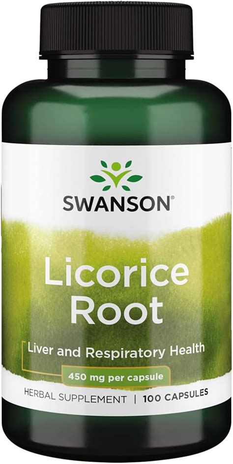 Swanson Licorice Root 450 Milligrams 100 Capsules Portugal | Ubuy