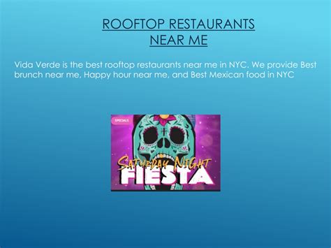 PPT - Best Rooftop Restaurants Near Me | Happy Hour Near Me | Best Mexican Food NYC - PowerPoint ...