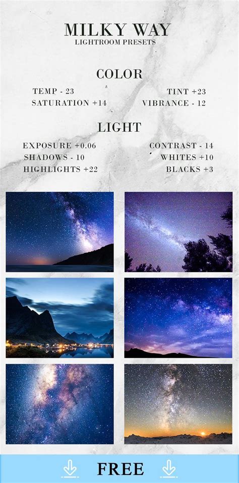 Premium free lightroom milky way presets – Artofit