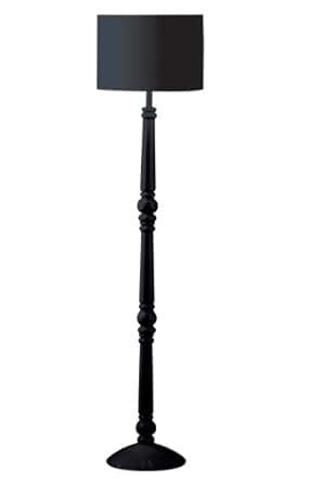 Premier Housewares Black Spindle Wooden Floor Lamp: Amazon.co.uk: Lighting