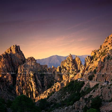 Calanques de Piana, Corse - a photo on Flickriver | Toile tableau ...