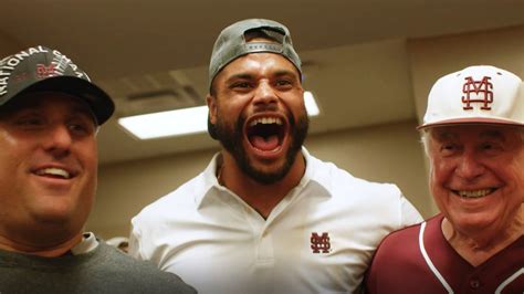 Watch: Dak Prescott Congratulates Mississippi State after College World Series Title ITS