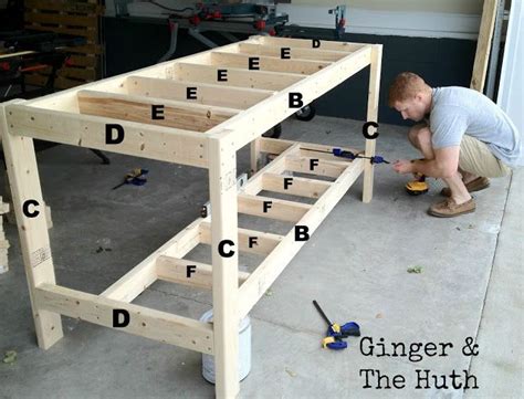 Ginger & The Huth: DIY Work Bench | Garage work bench, Woodworking bench