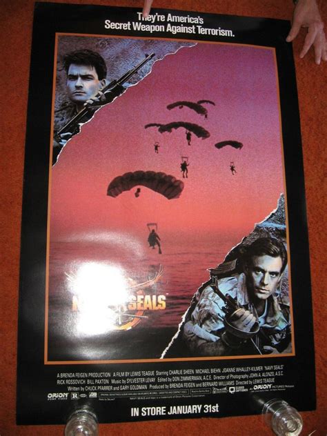 NAVY SEALS MOVIE POSTER >1991 ROLLED > Charlie Sheen U.S. | #1979389620