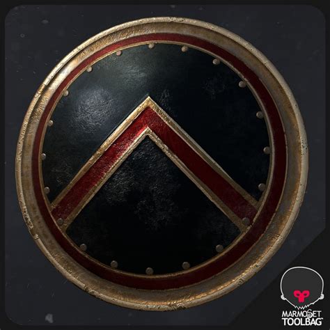 Spartan Shield, Francisca Loreto on ArtStation at https://www.artstation.com/artwork/EVwVye ...