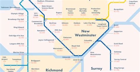 These are the average rents of homes near SkyTrain stations (MAPS) | Urbanized