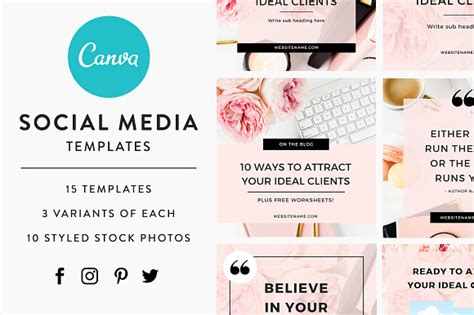 CANVA Social Media Templates ~ Social Media Templates on Creative Market