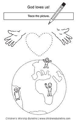 Sunday School Activities About Grace | Children's Worship Bulletins