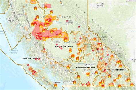Canada Fires 2018: B.C. Wildfire Map Shows Where 566 Fires Are Burning as Emergency Declared