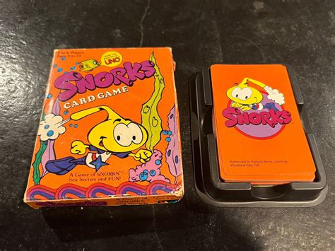 Vintage 1984 SNORKS Cartoon UNO Card Game In Box Complete Rare! | eBay | Uno card game, Card ...