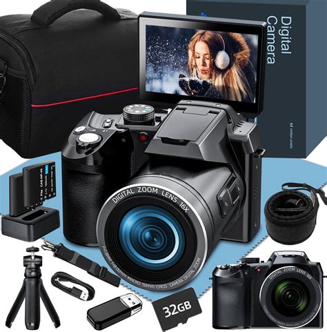 NBD Digital Camera 4K 64MP Video Camera 16X Digital Zoom, Youtube Vlogging Camera, photography ...