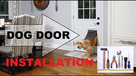 How to install Pet door, Dog door installation - YouTube