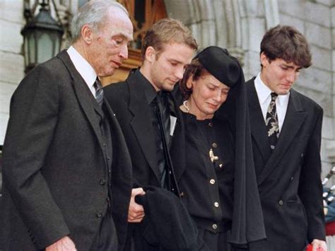 The Trudeau family leaves St.Viateur church after a memorial service ...