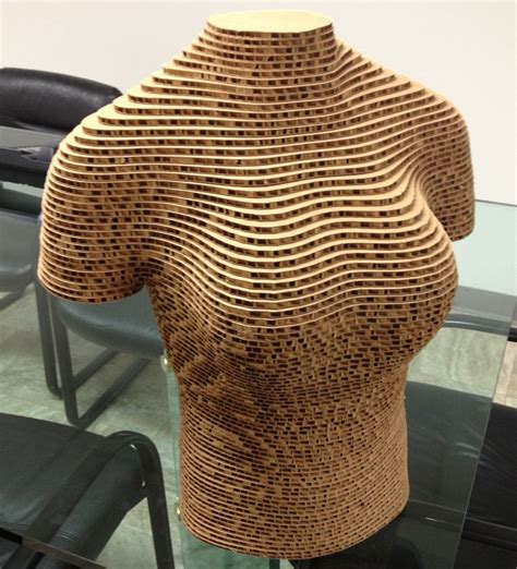 Made of corrugated cardboard, these 3D mannequins are eye-catching ...