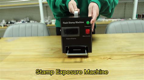 Flash Stamp Machine Photosensitive Portrait Flash Stamp Kit Foam Pad Stamping Making Machine ...