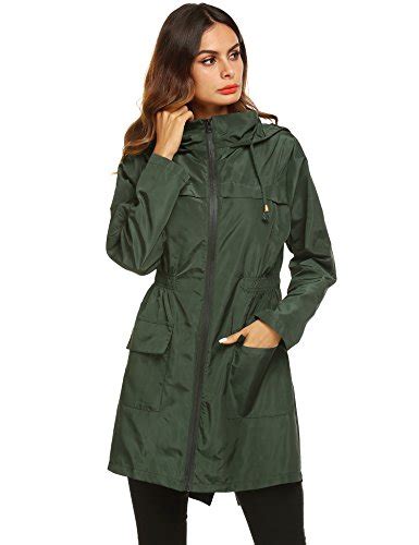 Lomon Women Waterproof Lightweight Rain Jacket Active Outdoor Hooded ...