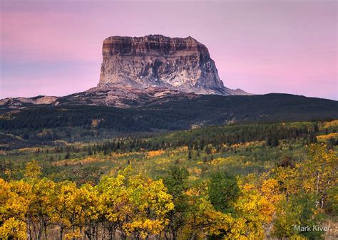 "Chief Mountain Sunrise - Glacier National Park" by Mark Kiver | Redbubble