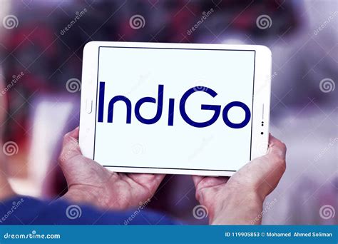 IndiGo airlines logo editorial stock photo. Image of brand - 119905853