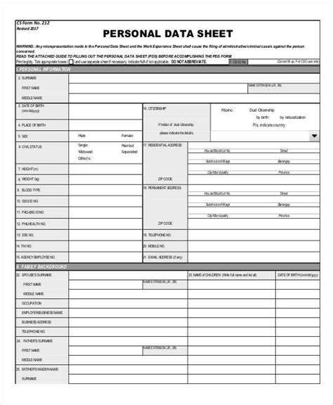 Datasheet Template Word