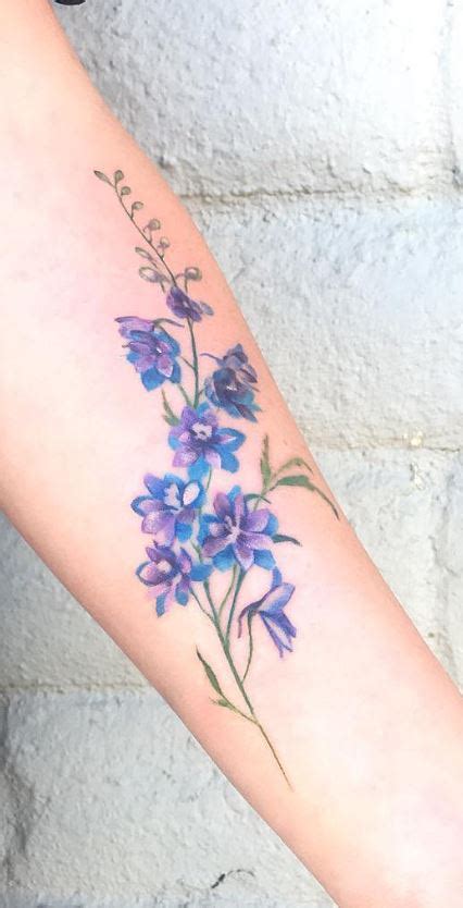 88+ Meaningful Larkspur Tattoo Designs – 2000 Daily