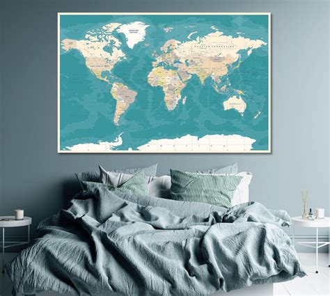 Canvas Print World Political Map Detailed Map Of The - vrogue.co