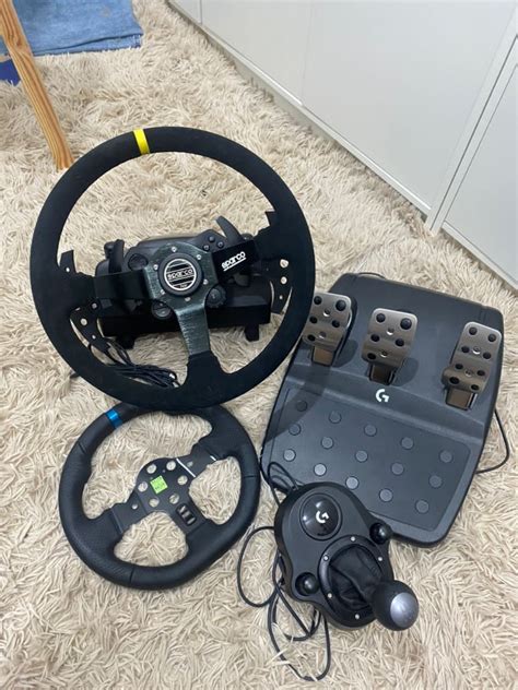 Logitech g923 steering wheel complete set shifter, Video Gaming, Gaming ...