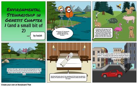 Genesis and Environmental Stewardship Storyboard