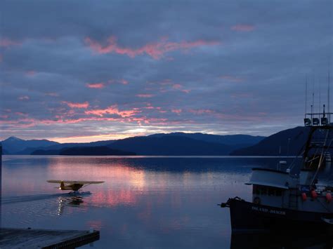 Sunset on Wrangell Harbor, Alaska | Wrangell, Alaska is a fi… | Flickr