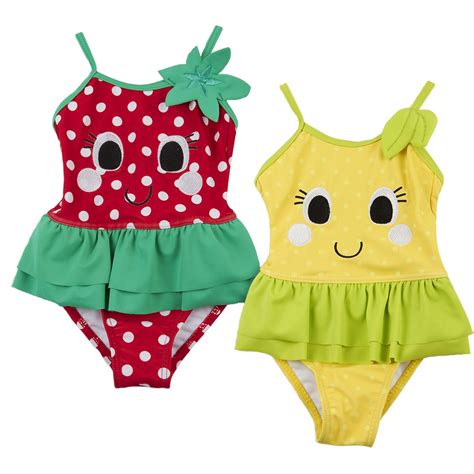 Baby Girls Fruit Swimming Costume Toddlers Swimwear Infants Swim Dress ...