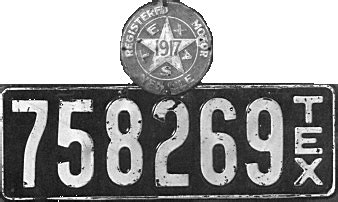 History of Texas license plates