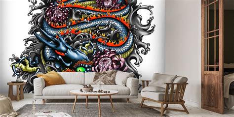 Japanese Dragon Wallpaper | Wallsauce US