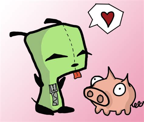 Gir And Piggy by Hugzie on DeviantArt