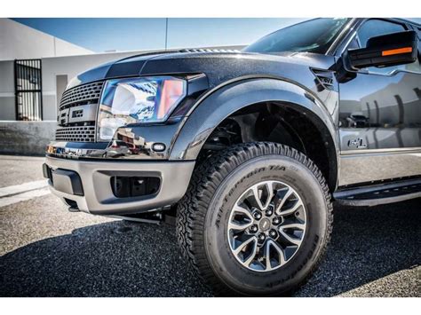 2013-2014 Ford F-150 Raptor Carbon Fiber OEM Front Fender Flares - TC10121-LG186-T