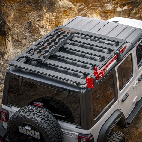 2018-2023 Jeep Wrangler JL Unlimited 61 x 51 in. ARB BASE Roof Rack Kit with Deflector - BASE261 ...