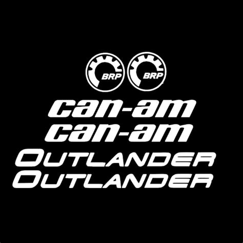 Para CAN AM TEAM outlander maverick LOGO BRP pegatina calcomanía emblema|Pegatinas para coche ...