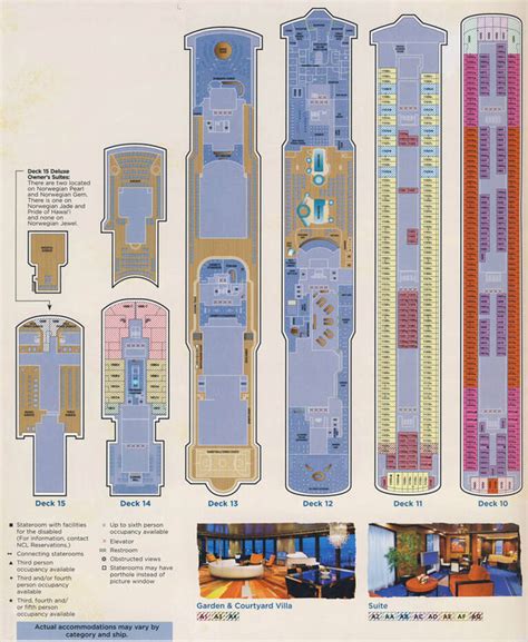 Norwegian Pearl deck plans