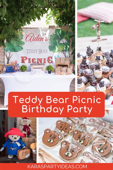 Kara's Party Ideas Teddy Bear Picnic Birthday Party | Kara's Party Ideas