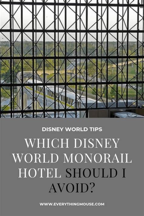 Disney Monorail Hotels - Which Should You Avoid? - EverythingMouse Guide To Disney