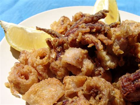 Fried Squid - Cooking In Plain Greek