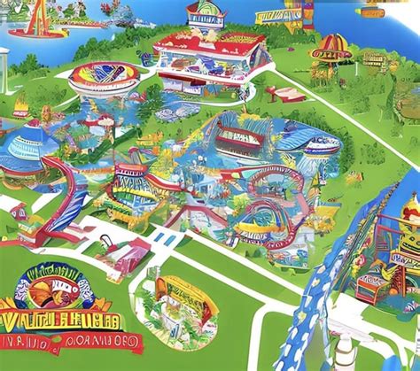 Walleyworld Amusement park map : r/aiArt