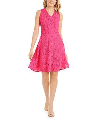 Pink Dresses for Women - Macy's | Flare dress, Fit flare dress, Fit and ...