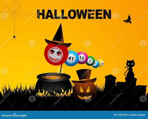 Bingo Halloween Cartoon Vector | CartoonDealer.com #26298779