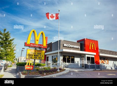 McDonalds Canada fast food restaurant exterior Stock Photo - Alamy