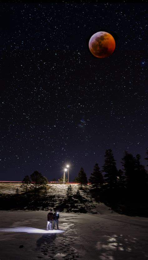 Free stock photo of adventurer, blood moon, frozen lake